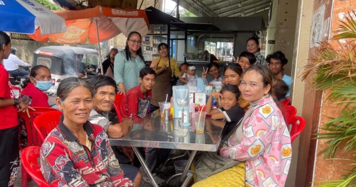 At the café